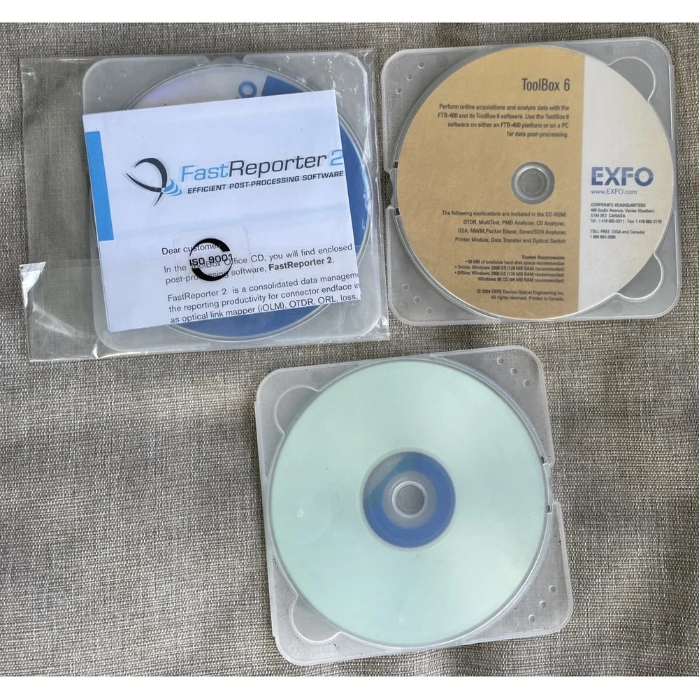 EXFO Toolbox 6 Fab-400 Fast Reporter 2 OTDR Product Service Pack 4 SP1 Software